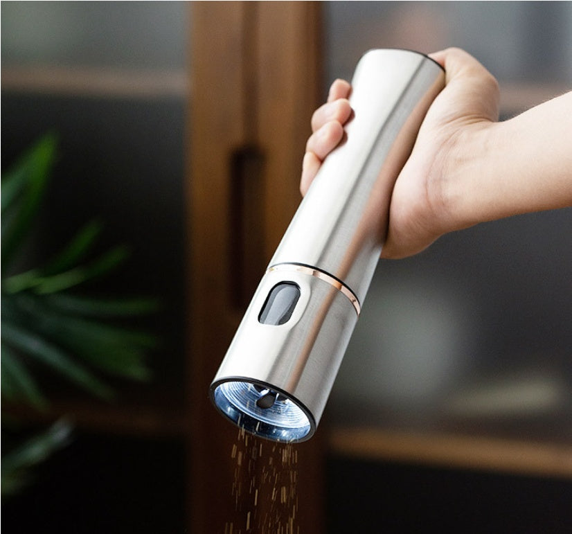 Electric Stainless Steel Pepper Salt Grinder