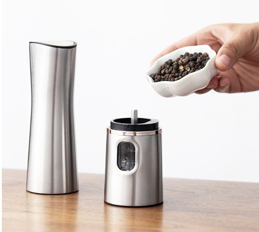 Electric Stainless Steel Pepper Salt Grinder