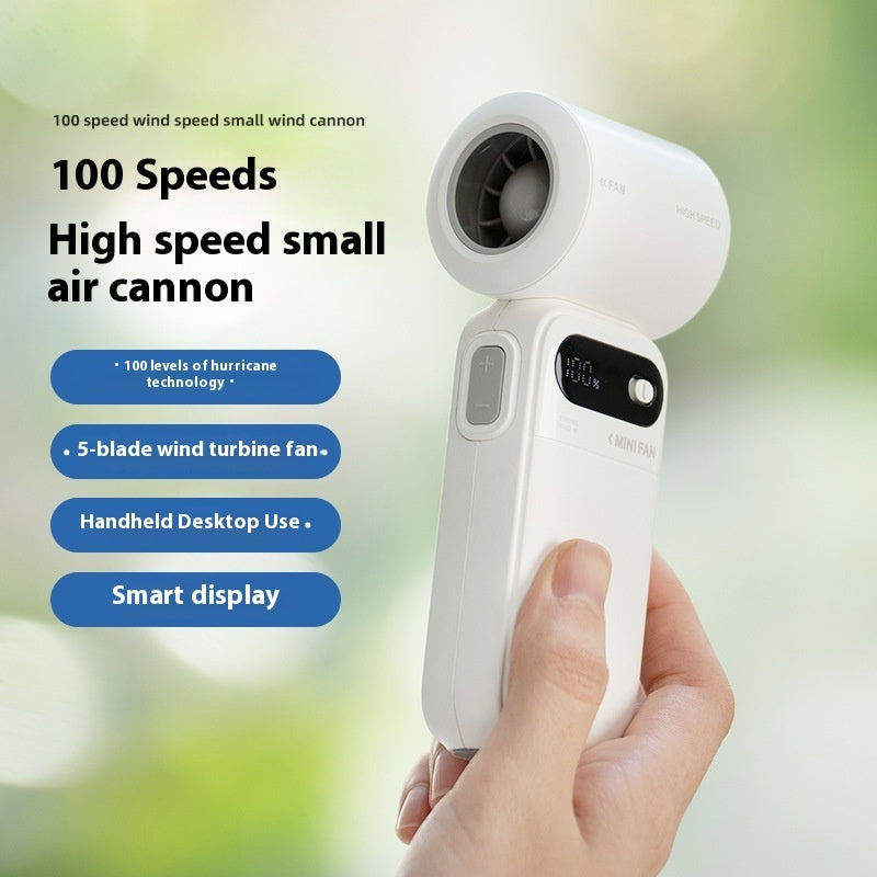 Small Hurricane Turbine Electric Fan Portable Fan High Speed Small Handheld Fan