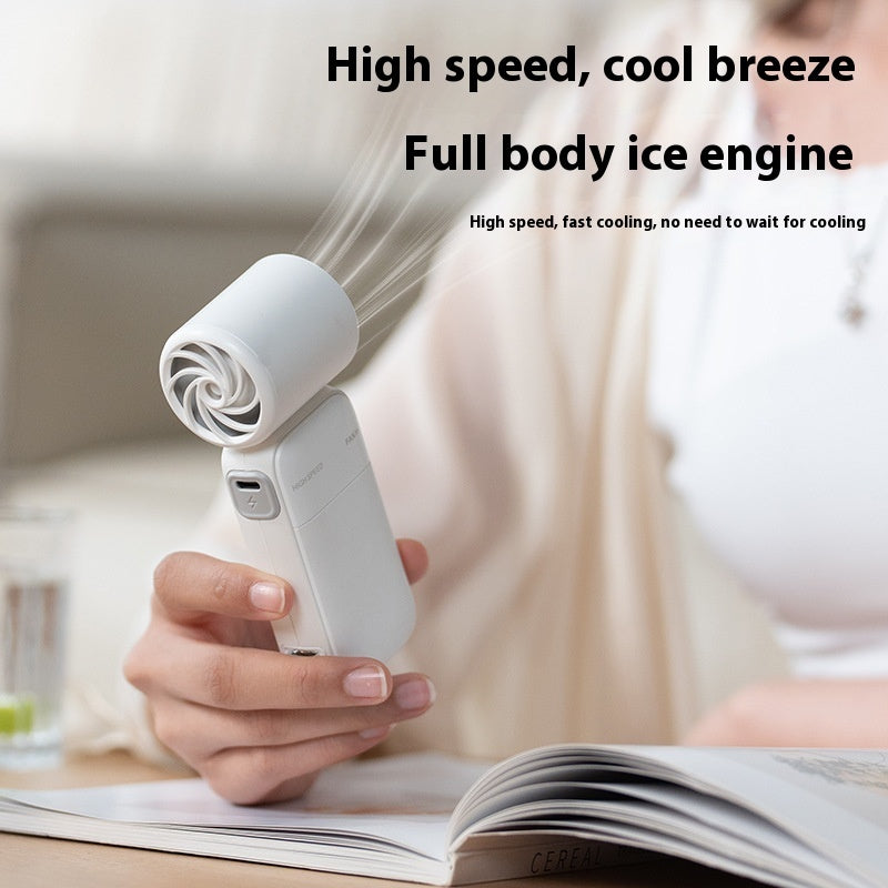 Small Hurricane Turbine Electric Fan Portable Fan High Speed Small Handheld Fan